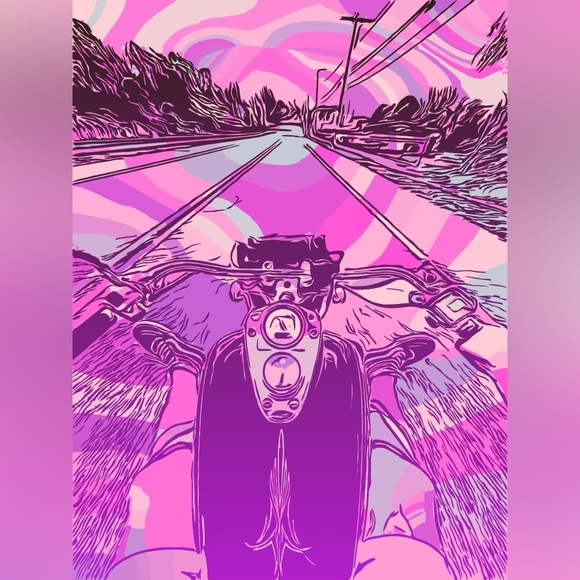 Trippy ride digital photo print - Picture 2 of 4